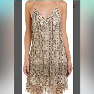 Haute Hippie Beaded Flapper Style Dress